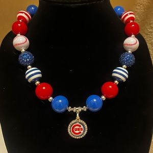 Chicago Cubs chunky necklace